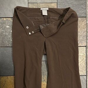 Ann Taylor Women's Signature Fit Chocolate Brown Trousers